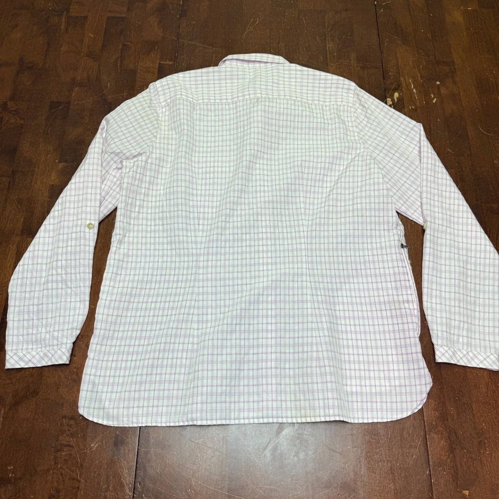 Eddie Bauer Travex‎ Shirt Womens XL Purple Plaid Long Sleeve Button Up Hiking - Picture 7 of 8